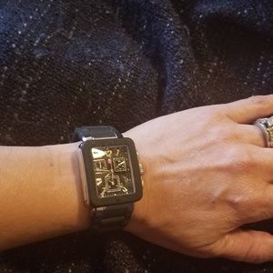 Authentic Michele Watch Black Jelly Bean